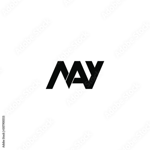 may letter original monogram logo design