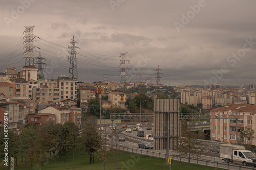 Cityscape and street scene from Istanbul, Turkey, 2018