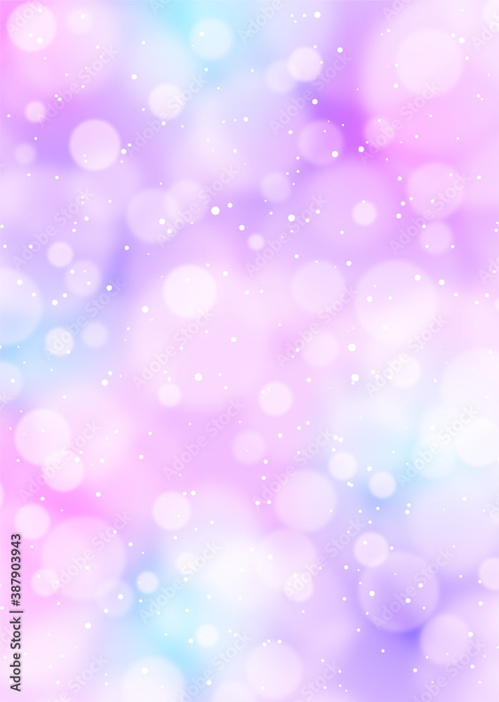 【背景画像素材】キラほわ抽象背景　パープル×ピンク 縦位置