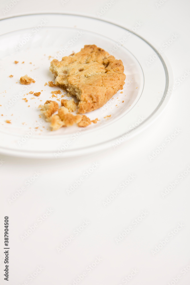 cookie on plate cookie on plate