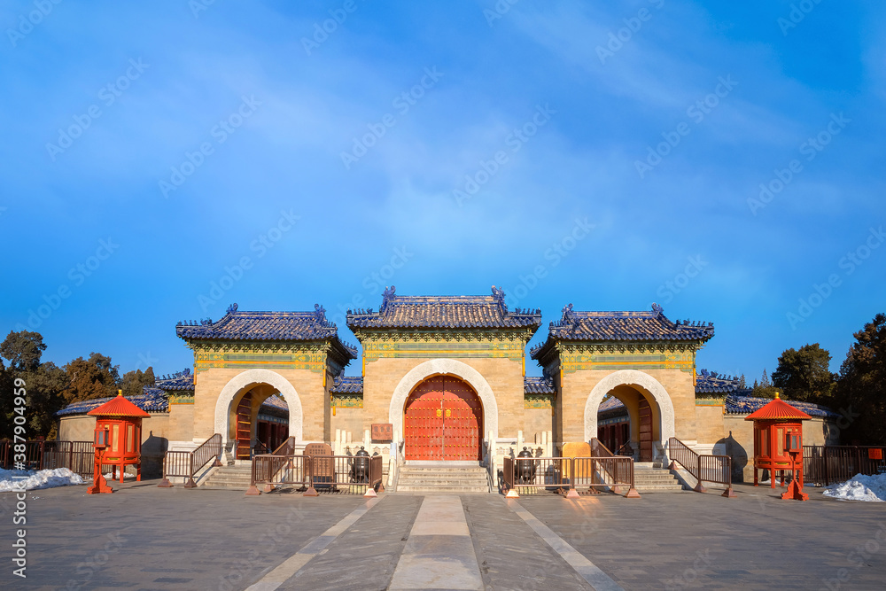 Fototapeta premium The Imperial Vault of Heaven at the Temple of Heaven in Beijing, China