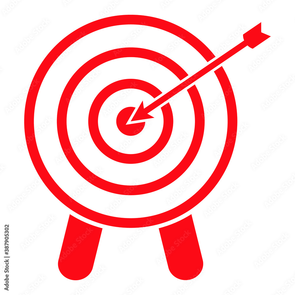 Target icon, vector illustration. Flat design style. eps 10 Target icon, vector illustration. Flat design style. eps 10
