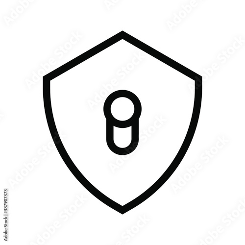 Free Download protective icon, shield icon on a white background. vector illustration - GFXLoad