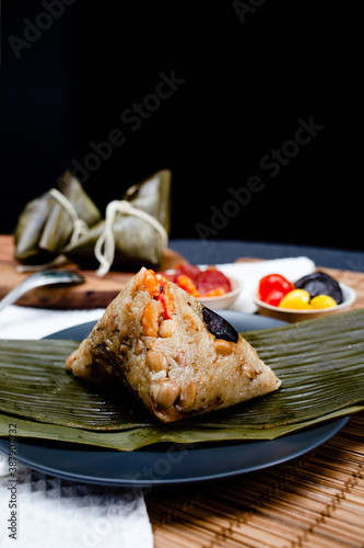 Traditional Chinese Rice Dumpling, made from sticky rice. Ba Jang food.