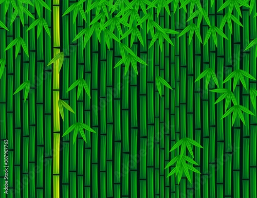 Bamboo Center of Interest Vector