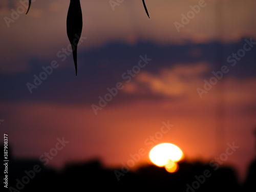 sunset in the mountains