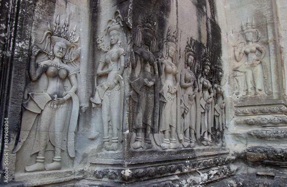 Apsara Deity at Angkor Wat, Siem Reap