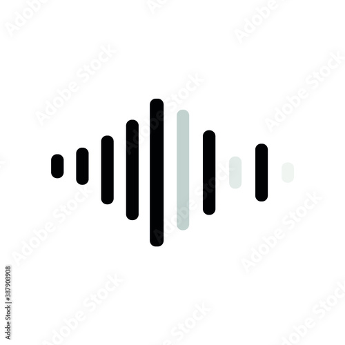 mobile interface icon, mixer volume sign for editable sounds.