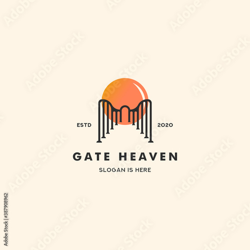 Gate Retro Vintage Logo Minimalist Label