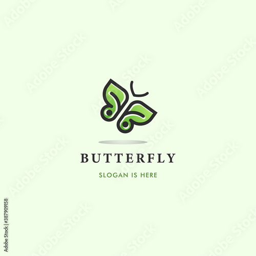Butterfly Logo Vector Icon Template Design