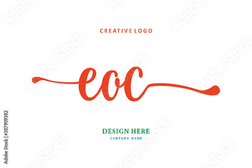 EOC lettering logo is simple, easy to understand and authoritative