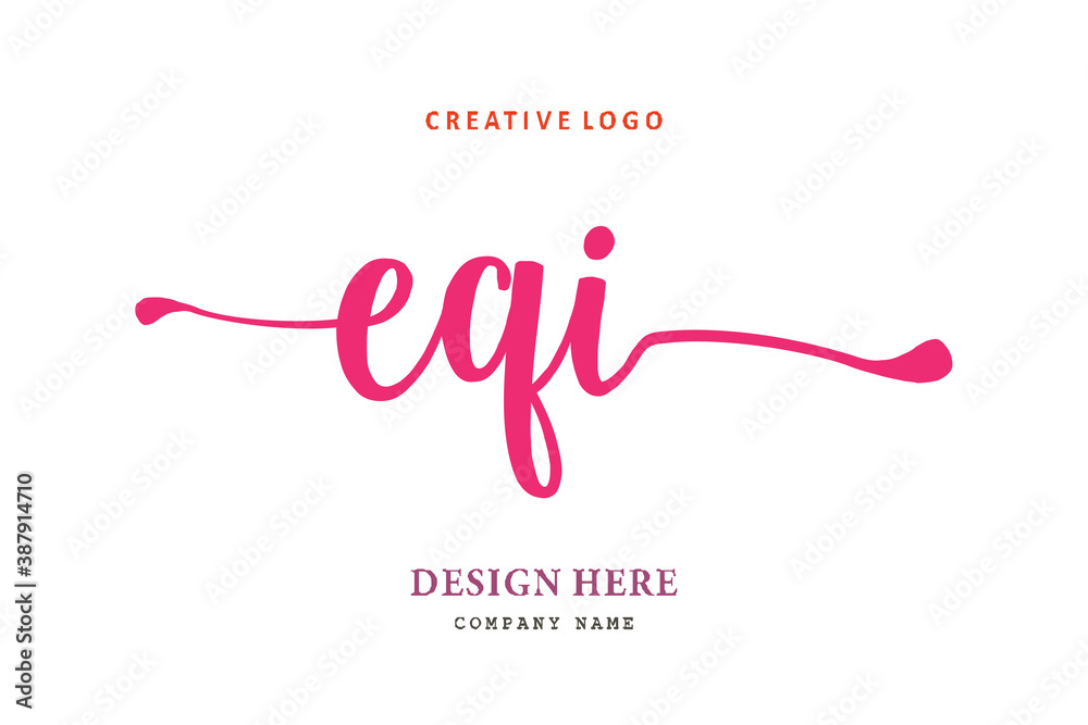 EQI lettering logo is simple, easy to understand and authoritativePrint EQI lettering logo is simple, easy to understand and authoritativePrint