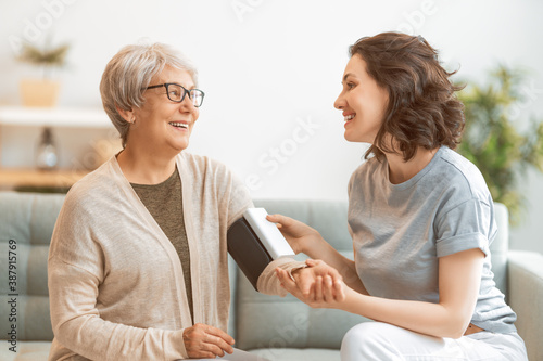 measuring blood pressure