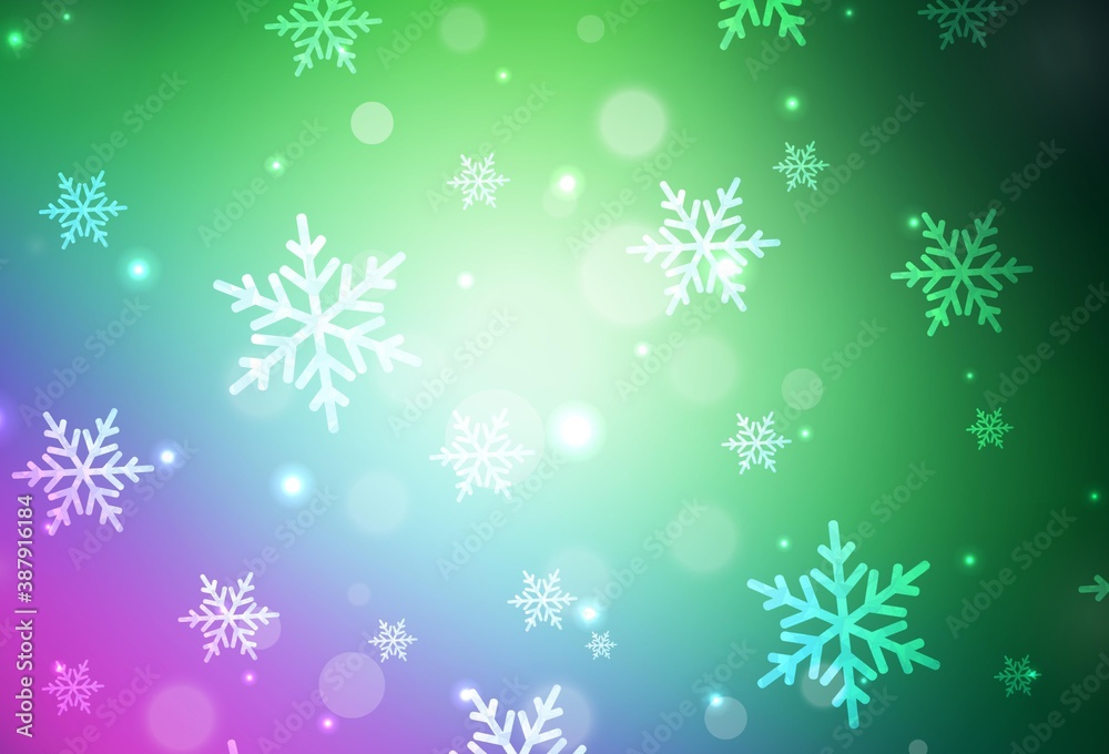 Light Pink, Green vector pattern in Christmas style. Light Pink, Green vector pattern in Christmas style.