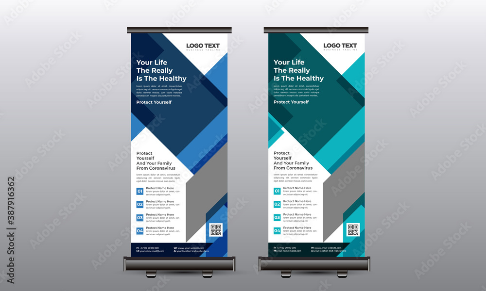 Medical roll up banner design for hospital Template Medical roll up banner design for hospital Template