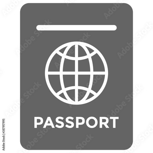 
A red colored booklet with globe symbol representing european union  passport allows to travel within european union states.  
