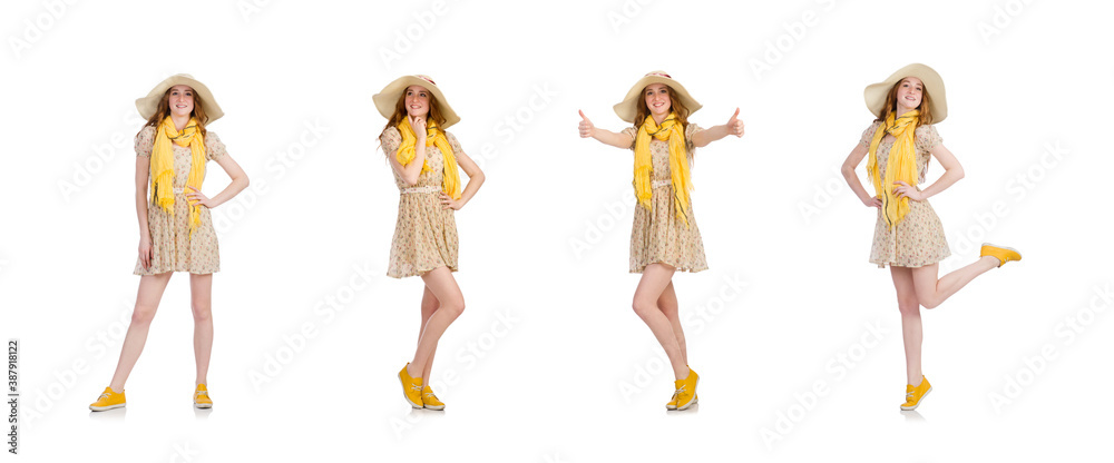 Young woman in fashion concept Young woman in fashion concept