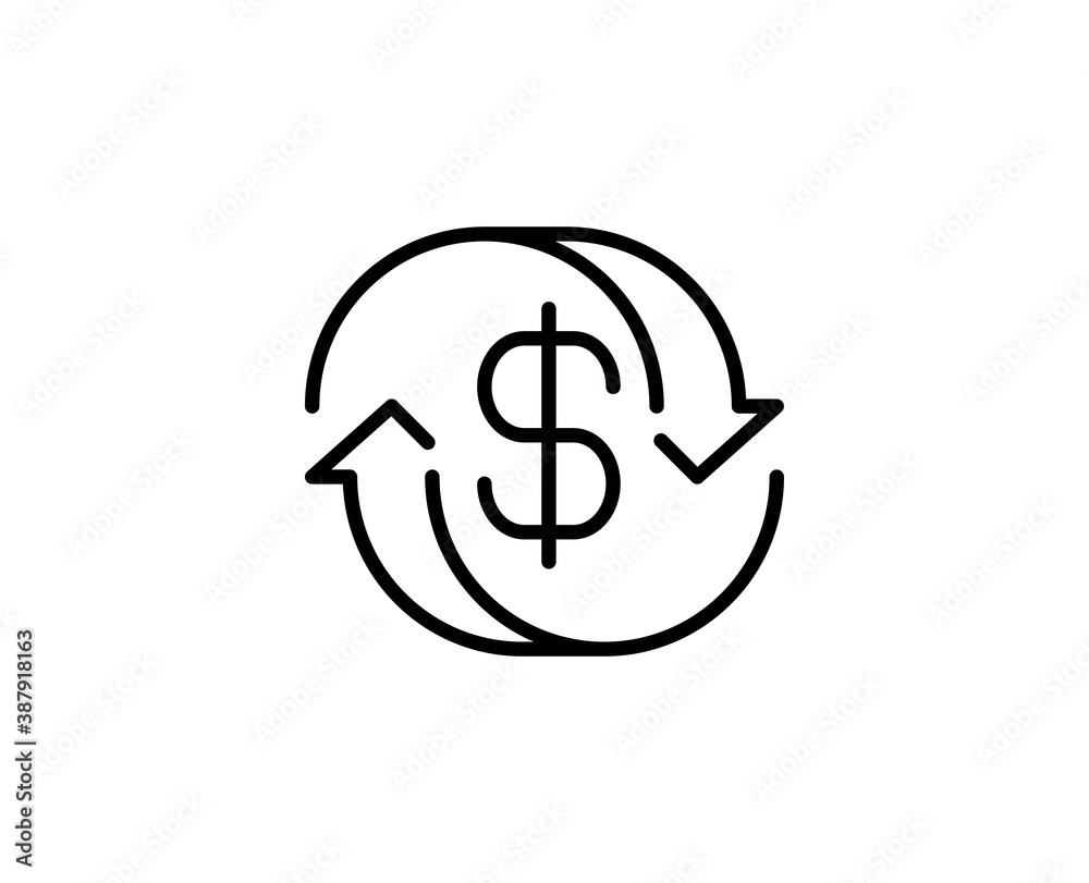 Finance line icon