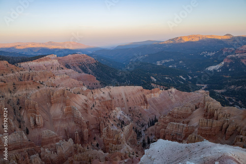 Beautiful sunrise landscape from the Point Supreme Overlook