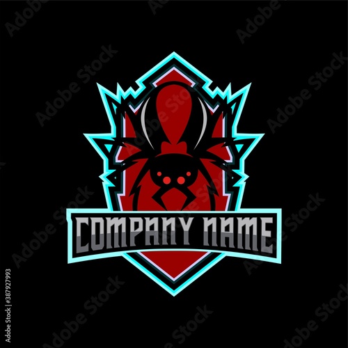 red backs maskot  esport logo amazing design for your company or brand