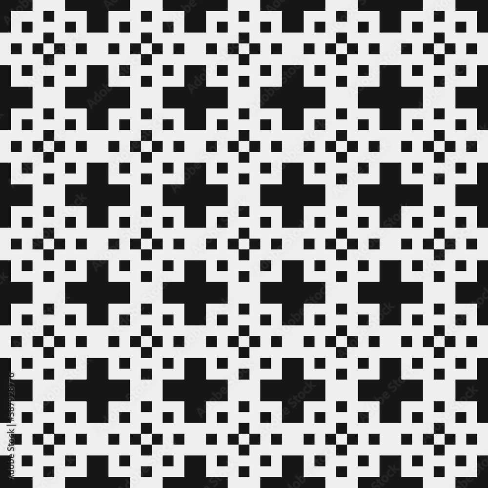 Abstract Cross Pattern Dots Logo generative computational art illustration