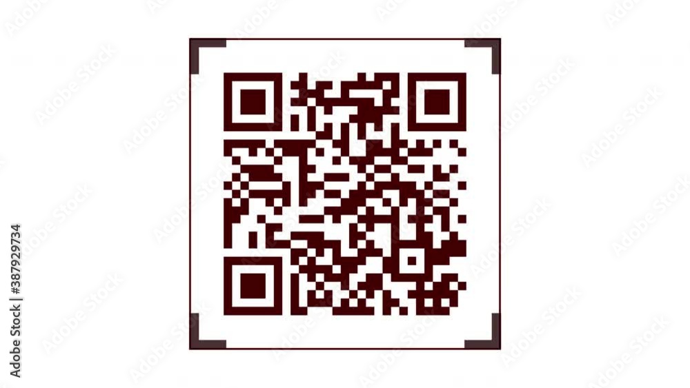 QR Code Scanning Animation on Solid White and Green Screen QR Code Scanning Animation on Solid White and Green Screen