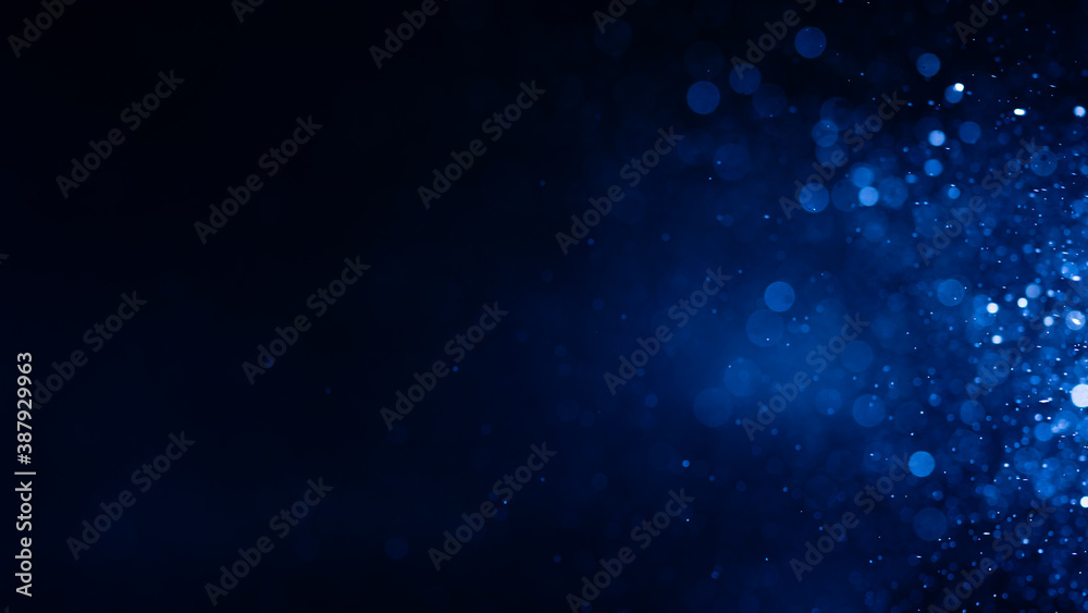 Obraz premium Abstract Blue bokeh defocus glitter blur background.
