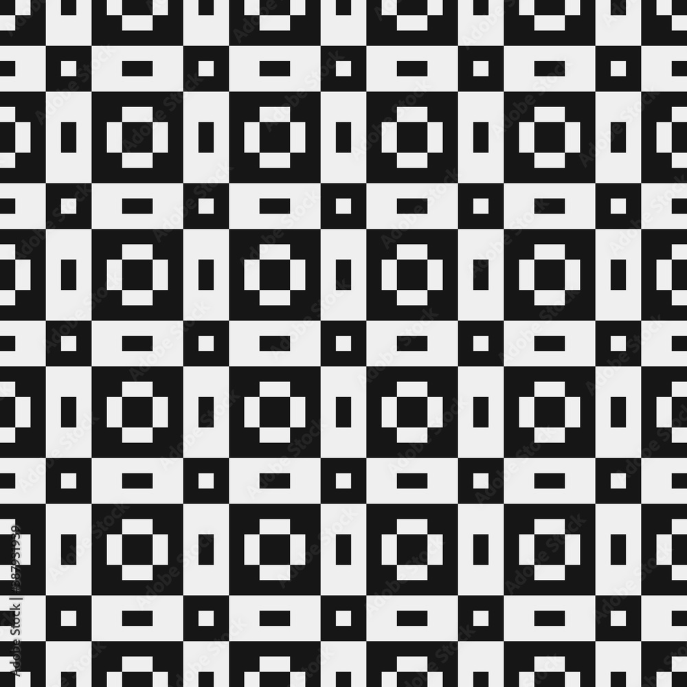 Fototapeta premium Abstract Cross Pattern Dots Logo generative computational art illustration