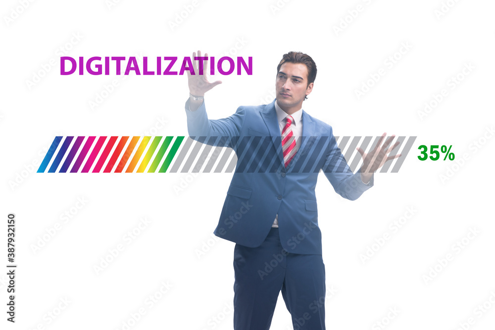 Digital transformation and digitalization concept Digital transformation and digitalization concept