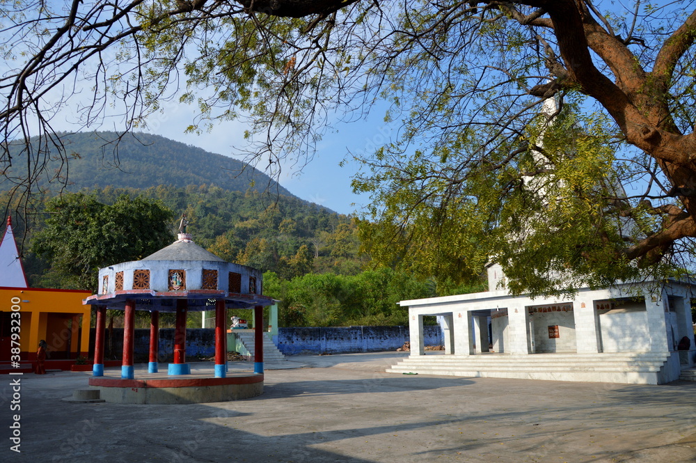 From the inside of Biharinath Temple the panorama of Biharinath hill located at Bankura district, West Bengal. From the inside of Biharinath Temple the panorama of Biharinath hill located at Bankura district, West Bengal.