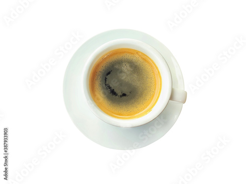 Coffee cup on a white background.