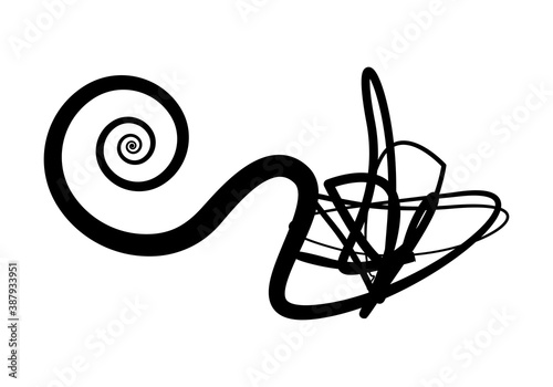 Representación de pensamiento ordenador y desordenado.
