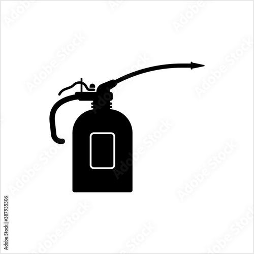 Oil Can Icon, Lubrication Oil Can Icon, Spout Oiler Can