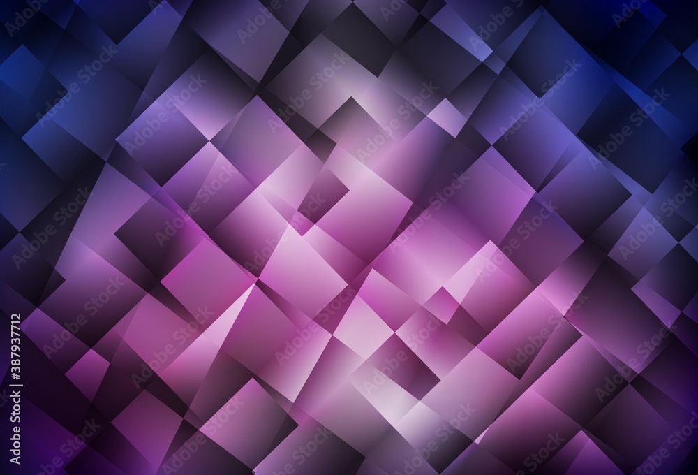 Dark Purple vector pattern in square style. Dark Purple vector pattern in square style.