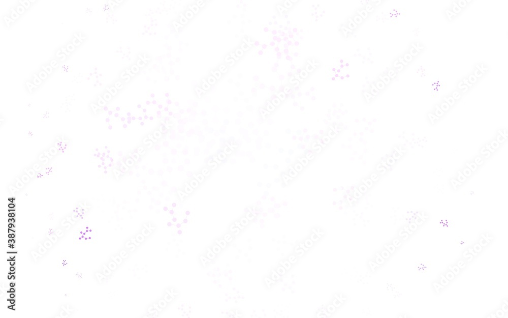 Light Purple vector background with forms of artificial intelligence.