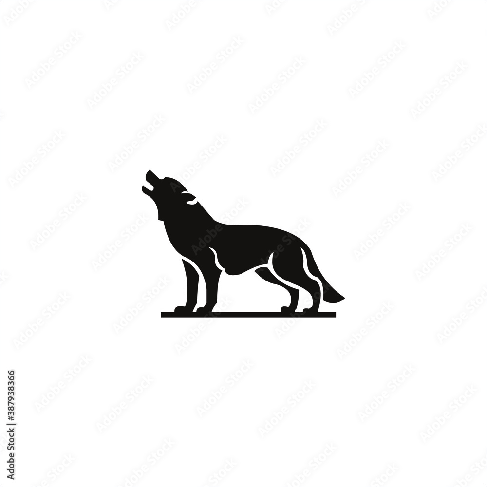 illustration wolf vector templet icon illustration wolf vector templet icon