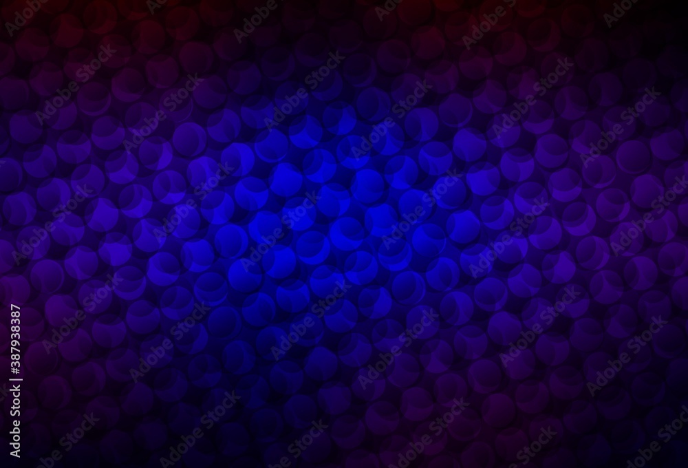 Dark Blue, Red vector template with circles.