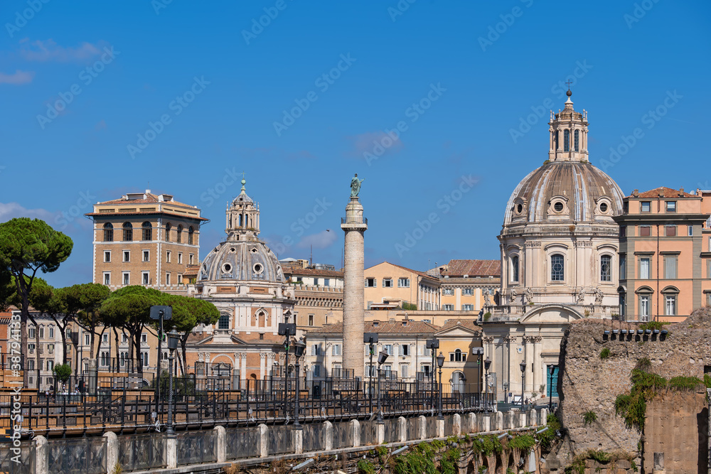 City Skyline of Rome in Italy