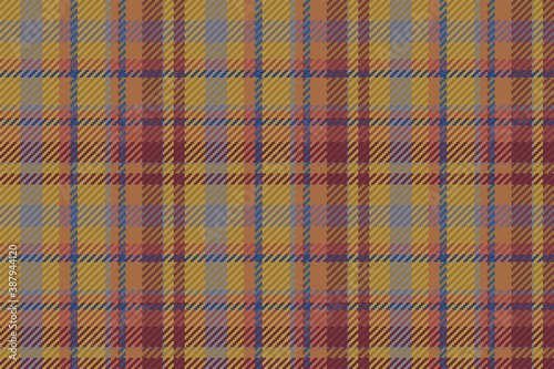 Seamless pattern of scottish tartan plaid. Repeatable background with check fabric texture. Vector backdrop striped textile print.