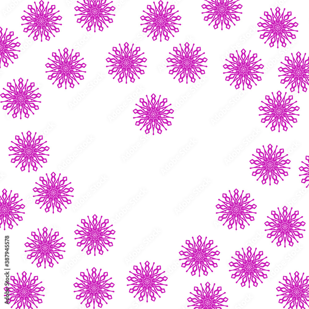 Pattern of snowflakes heart copy space. Pattern of snowflakes heart copy space.