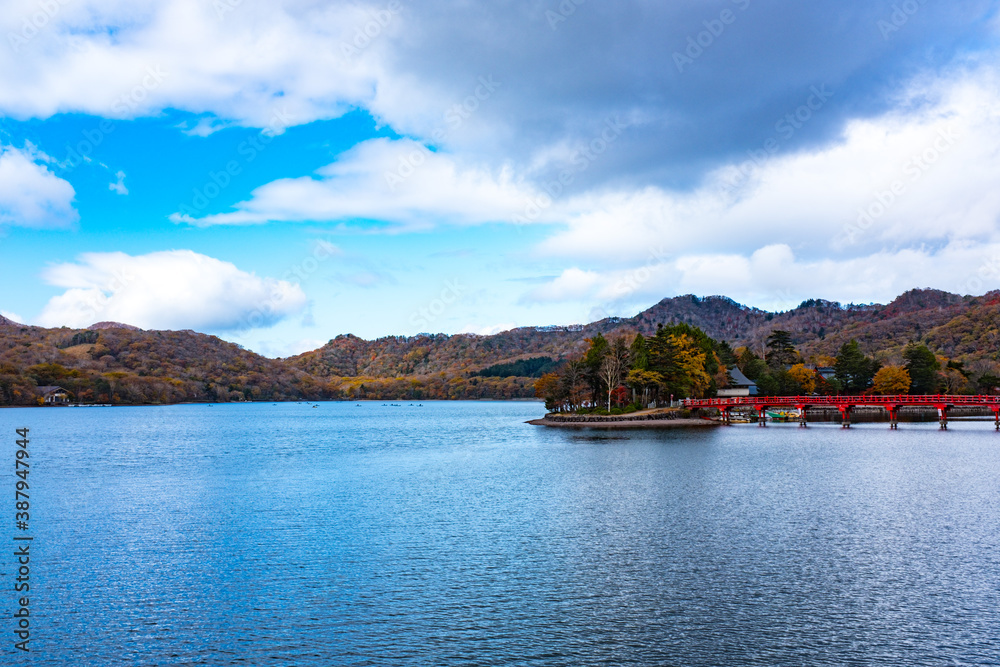 Red leaves on Akagi mountain in Gunma prefecture Japan