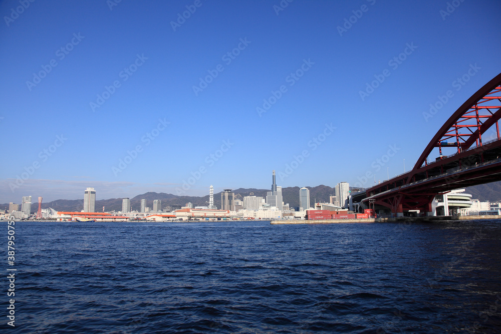 Naklejka premium 神戸港