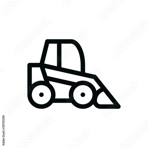 Mini loader isolated vector icon with editable stroke