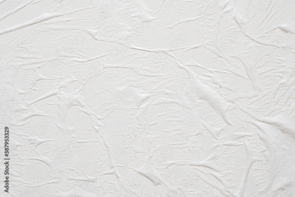 Blank white crumpled and creased paper poster texture background Blank white crumpled and creased paper poster texture background