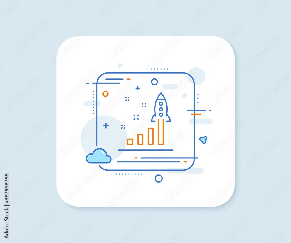 Development plan line icon. Abstract square vector button. Launch Startup business sign. Innovation symbol. Development plan line icon. Quality concept badge. Vector Development plan line icon. Abstract square vector button. Launch Startup business sign. Innovation symbol. Development plan line icon. Quality concept badge. Vector