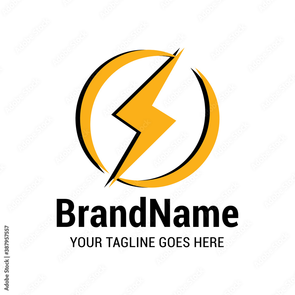 lightning thunder bolt flash logo icon vector template. lightning thunder bolt flash logo icon vector template.