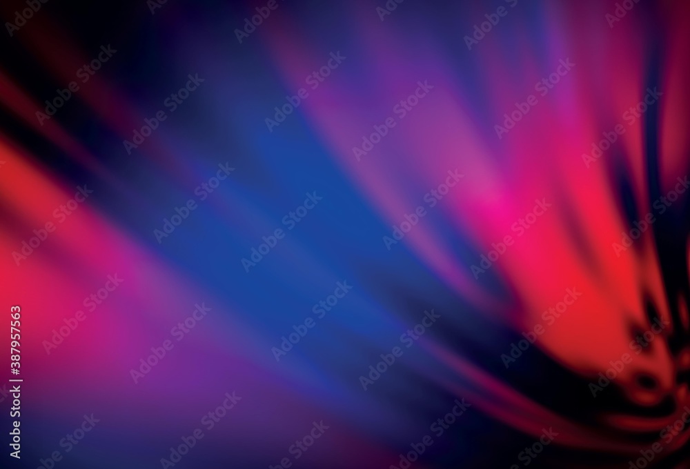 Dark Blue, Red vector blurred pattern.