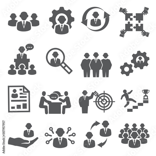 Employee icons Business and Management Icons © ihorzigor