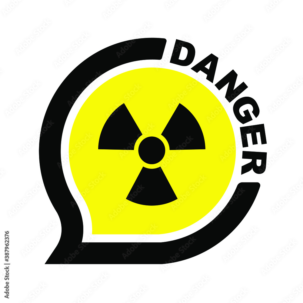 Obraz premium radiation warning sign