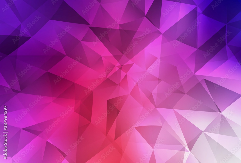 Light Pink, Red vector triangle mosaic background. Light Pink, Red vector triangle mosaic background.